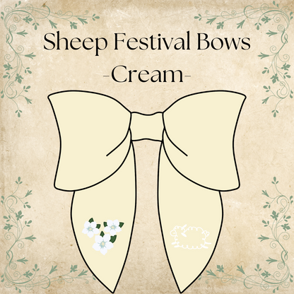 Sheep Festival Hair Bows