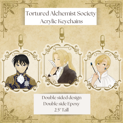 Tortured Alchemist Society Keychains