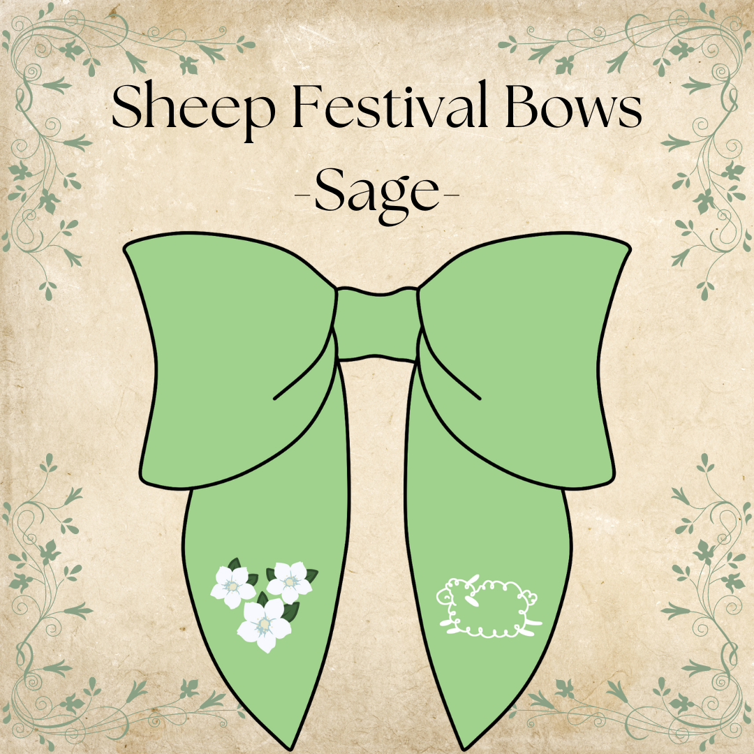 Sheep Festival Hair Bows