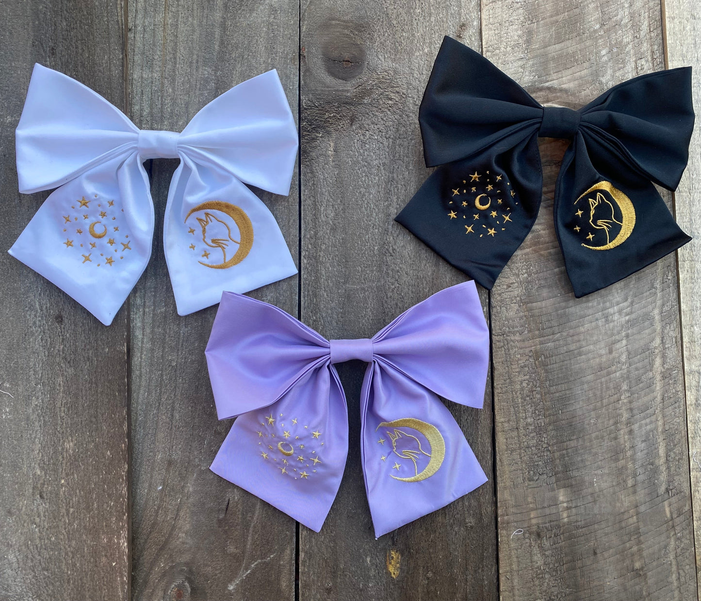 Moon Feline Hair Bows