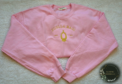 Puella Magi Varsity Crewnecks - Gold