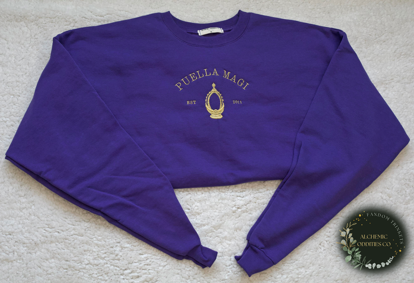 Puella Magi Varsity Crewnecks - Gold