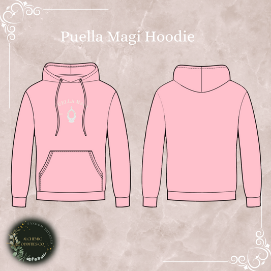 Puella Magi Varsity Hooded Sweaters